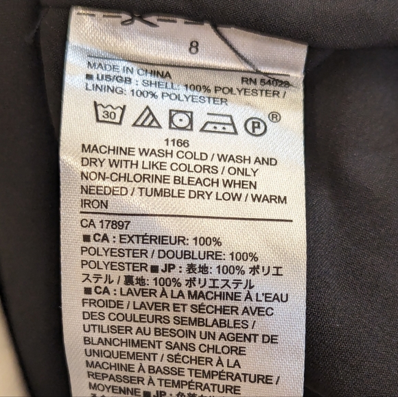 Banana Republic 🎀 Black Midi Dress White Bow Pattern Sz 8 - Picture 9 of 9